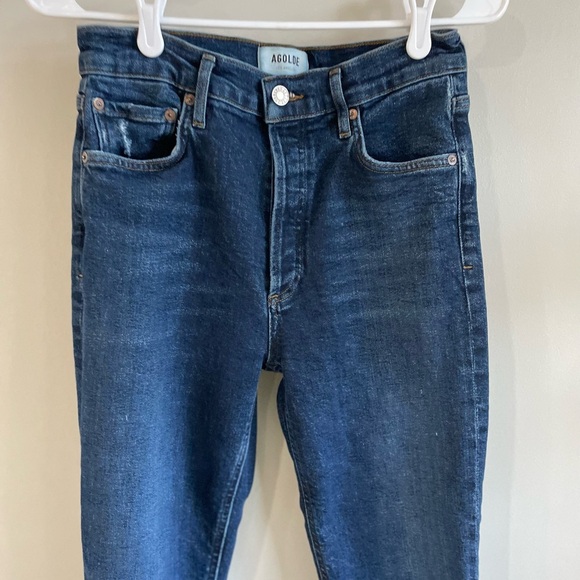 Agolde Nico High Rise Slim Jeans - Dark Wash - Size 26 - Picture 10 of 16